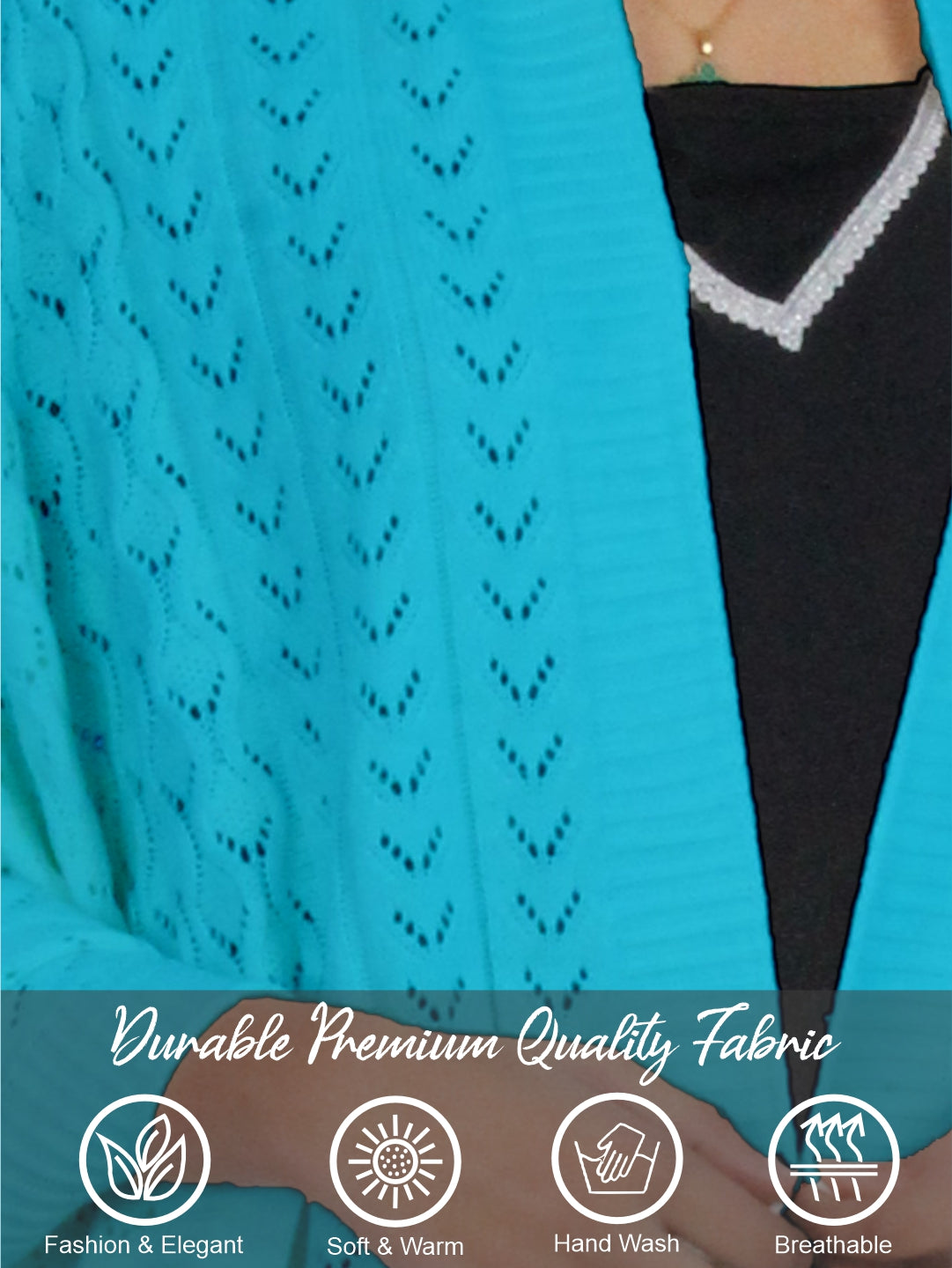 Pick Ur Needs Wool Self Design Women Shawl