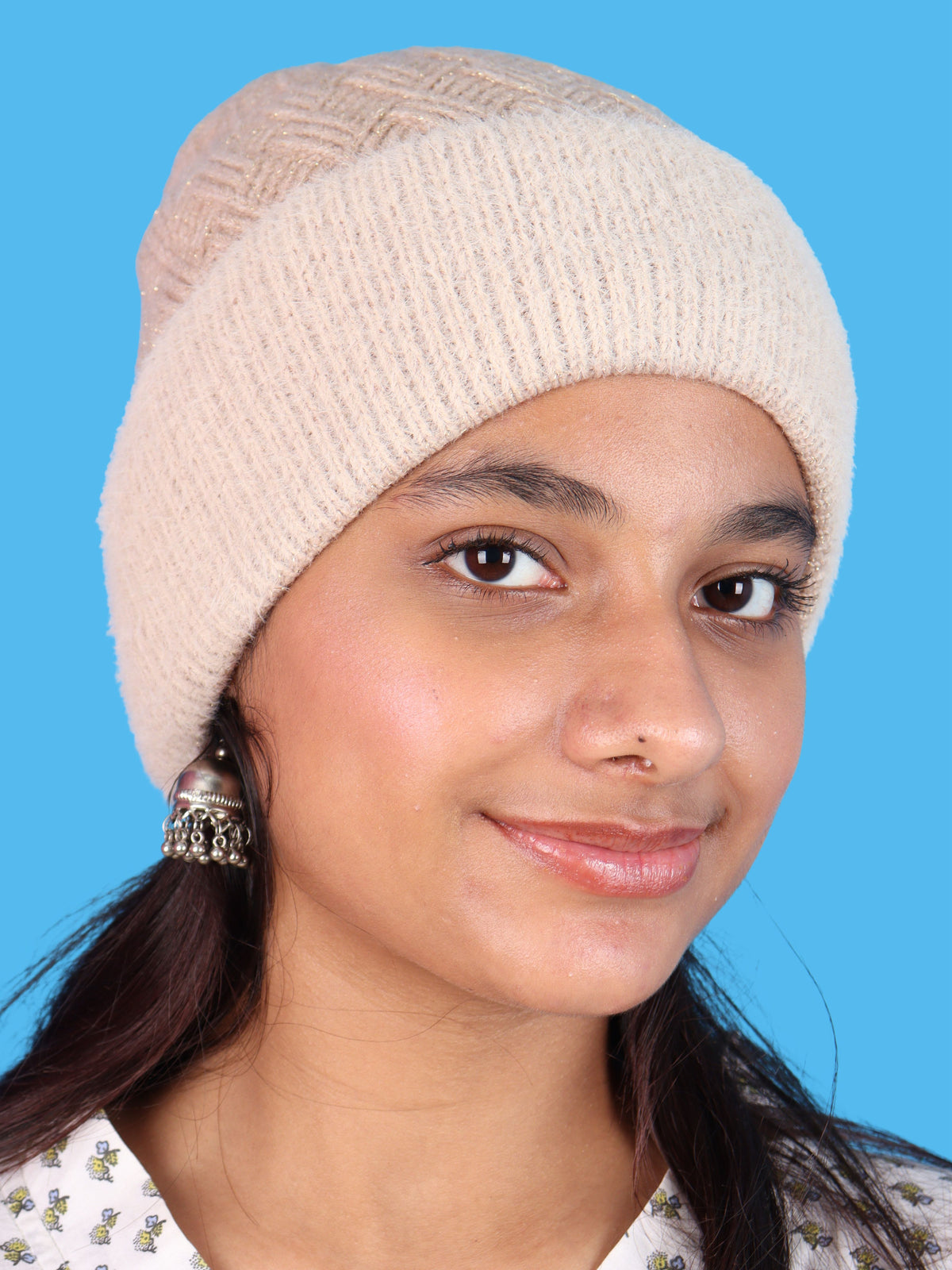 Pick Ur Needs Women & Girls Winter Beanie Cap Cozy & Soft Knitted Warm Hat with Stretchable Fit