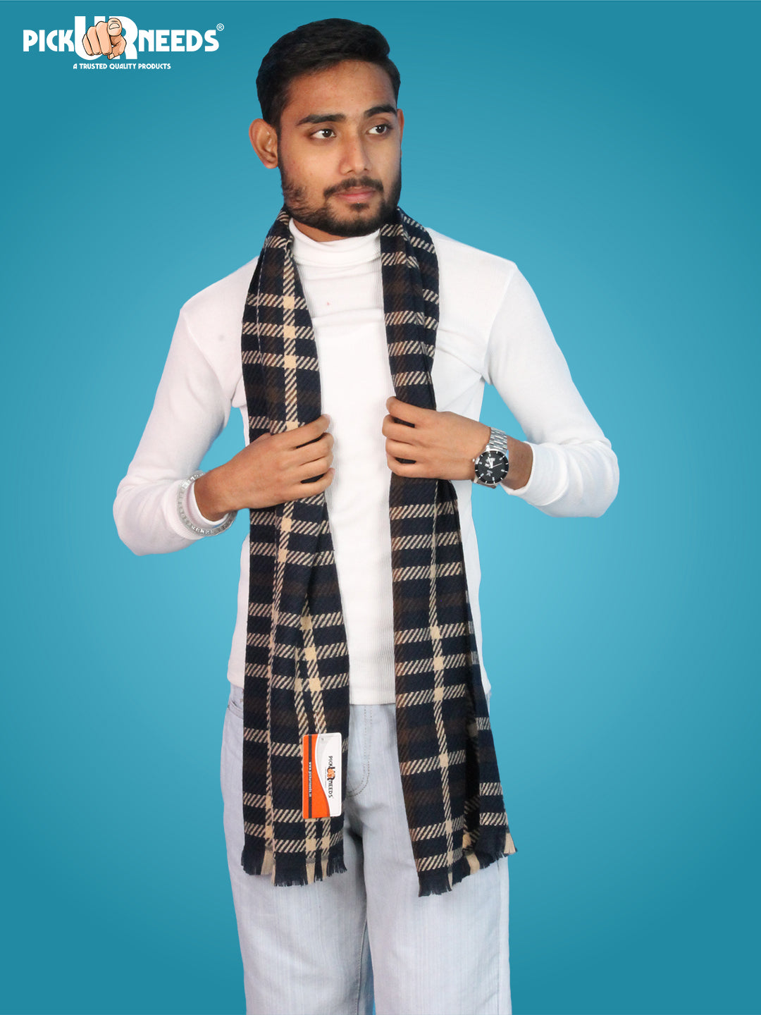 Pick Ur Needs Checkered Men Muffler