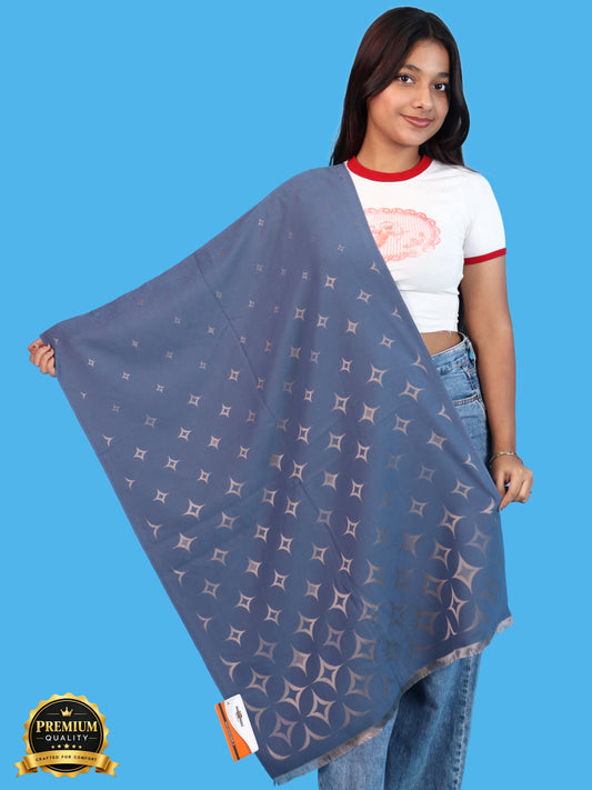Pick Ur Needs Premium Womens 2-in-1 Reversible Shawl Stylish Printed Winter Shawls for Girls Soft Warm Woolen Stole