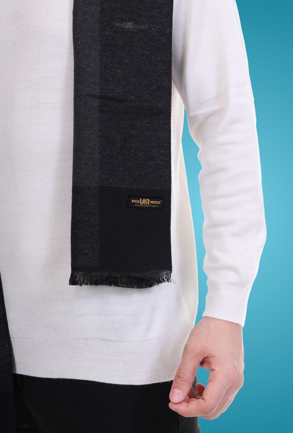 Pick Ur Needs Stylish Men’s Muffler – Warm, Soft & Trendy Winter Accessory