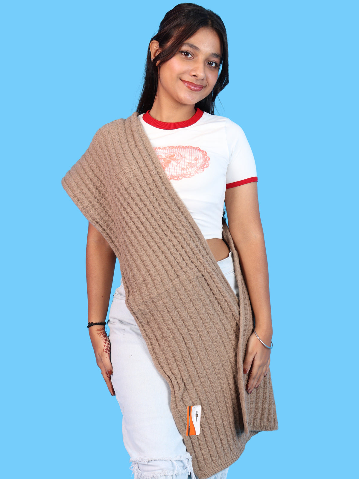 Pick Ur Needs Women Girls Premium Knitted Muffler Soft Cozy Winter Neck Scarf Long Warm Wrap Stylish Winter Accessory