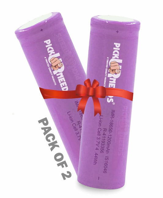 Pick Ur Needs 18650 Rechargeable Battery offers 2000mAh capacity, up to 1000 charge cycles, and high energy density. Ideal for high-drain devices, it ensures long-lasting, eco-friendly power with safety features for overcharge and discharge protection.
