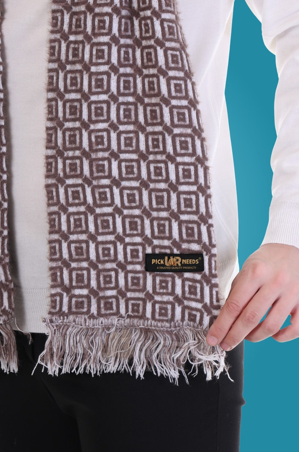 Pick Ur Needs Stylish Men’s Muffler – Warm, Soft & Trendy Winter Accessory