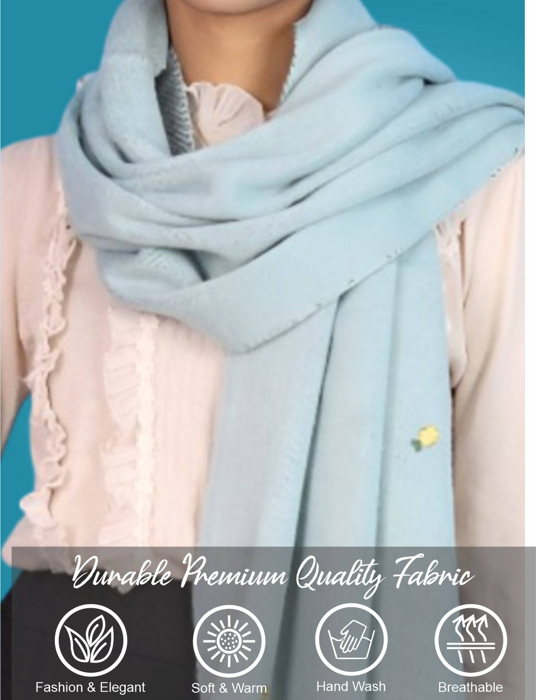 Pick Ur Needs Women's Knit Shawl Wrap with Border Soft, Warm & Lightweight Winter Stole Elegant Tan Bordered Scarf for Girls