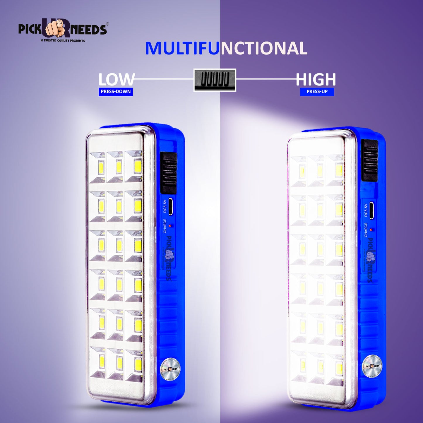 Pick Ur Needs Solar Emergency Rechargeable Mini Home Lantern Light (18 SMD) With Lithium Battery