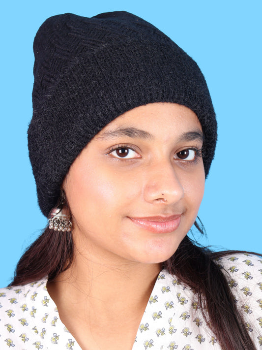Pick Ur Needs Women & Girls Winter Beanie Cap Cozy & Soft Knitted Warm Hat with Stretchable Fit