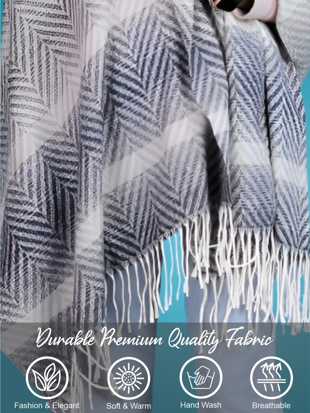 Pick Ur Needs Women's Designer Shawl Cozy Winter Wrap Soft Lightweight Shawl for Office & Travel