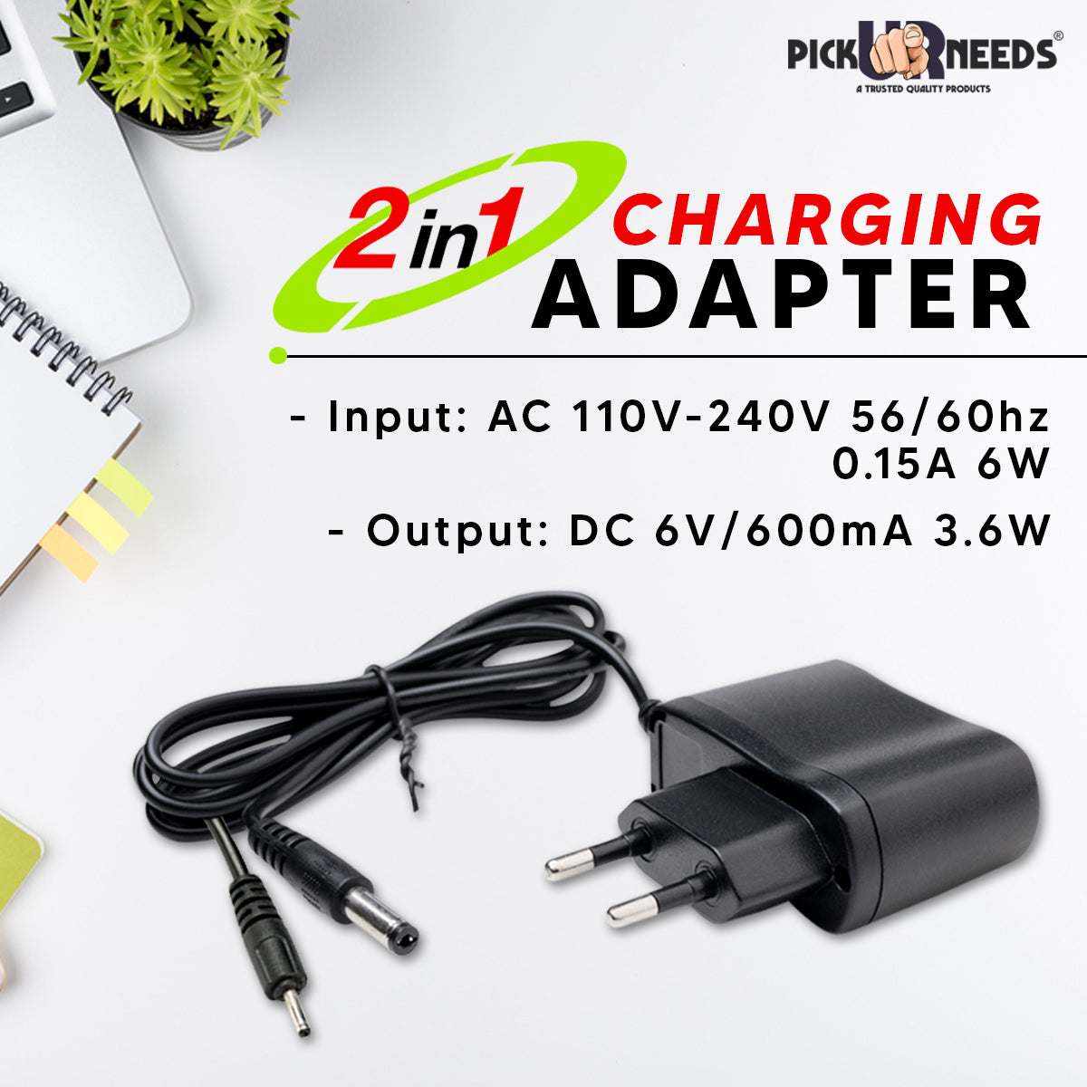 Pick Ur Needs Emergency Torch Light Charger Rocklight Model No :- 499 , 699, 299, 49W, 69W, 99W, 7114 etc . Rechargable Emergency DC Power Supply Adapter Charger for Emergency Lights 6V/600mA 3.6 A 10 hrs Torch Emergency Light