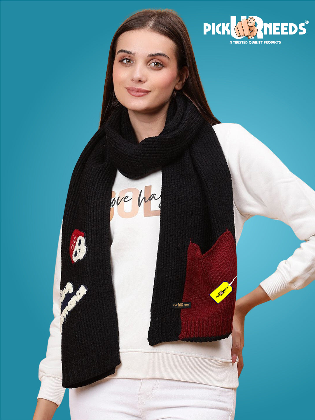 Pick Ur Needs Self Design Women Muffler