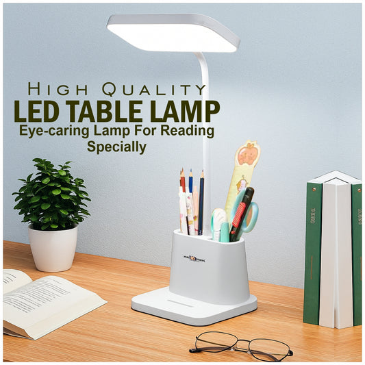 Pick Ur Needs Rechargeable Study Table Lamp with Touch, 3 Color Modes, Eye-Caring, Study Lamp  (11 cm, White)