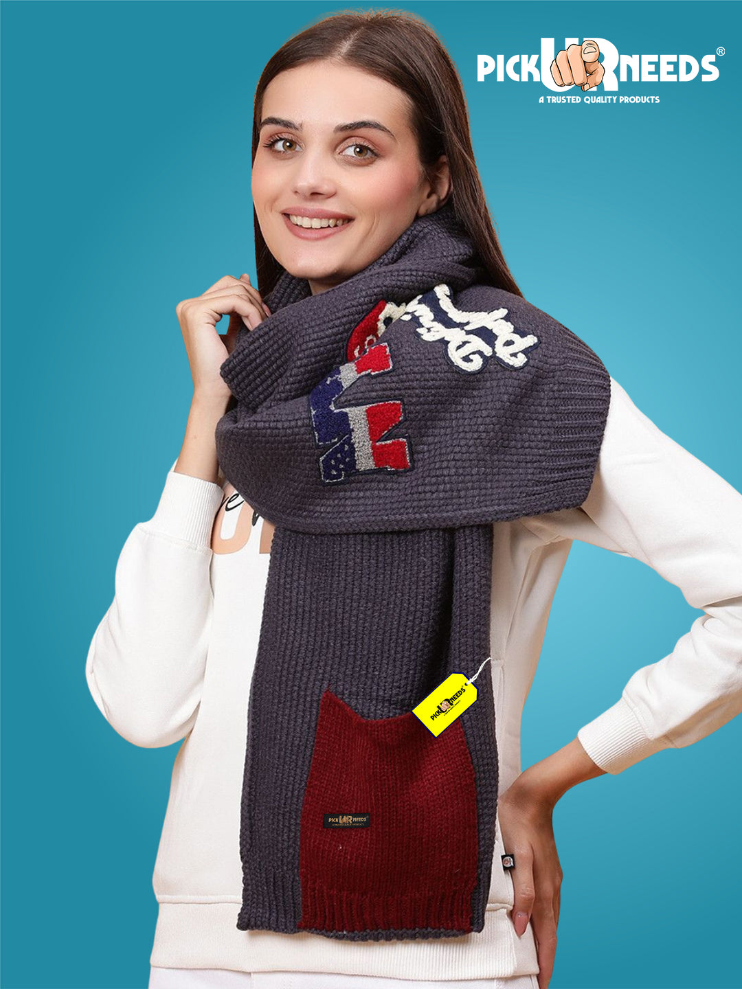 Pick Ur Needs Self Design Women Muffler