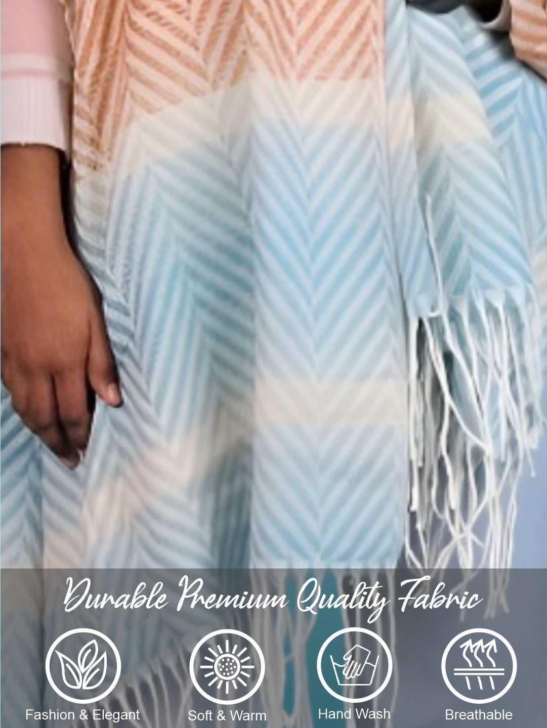 Pick Ur Needs Women's Designer Shawl Cozy Winter Wrap Soft Lightweight Shawl for Office & Travel