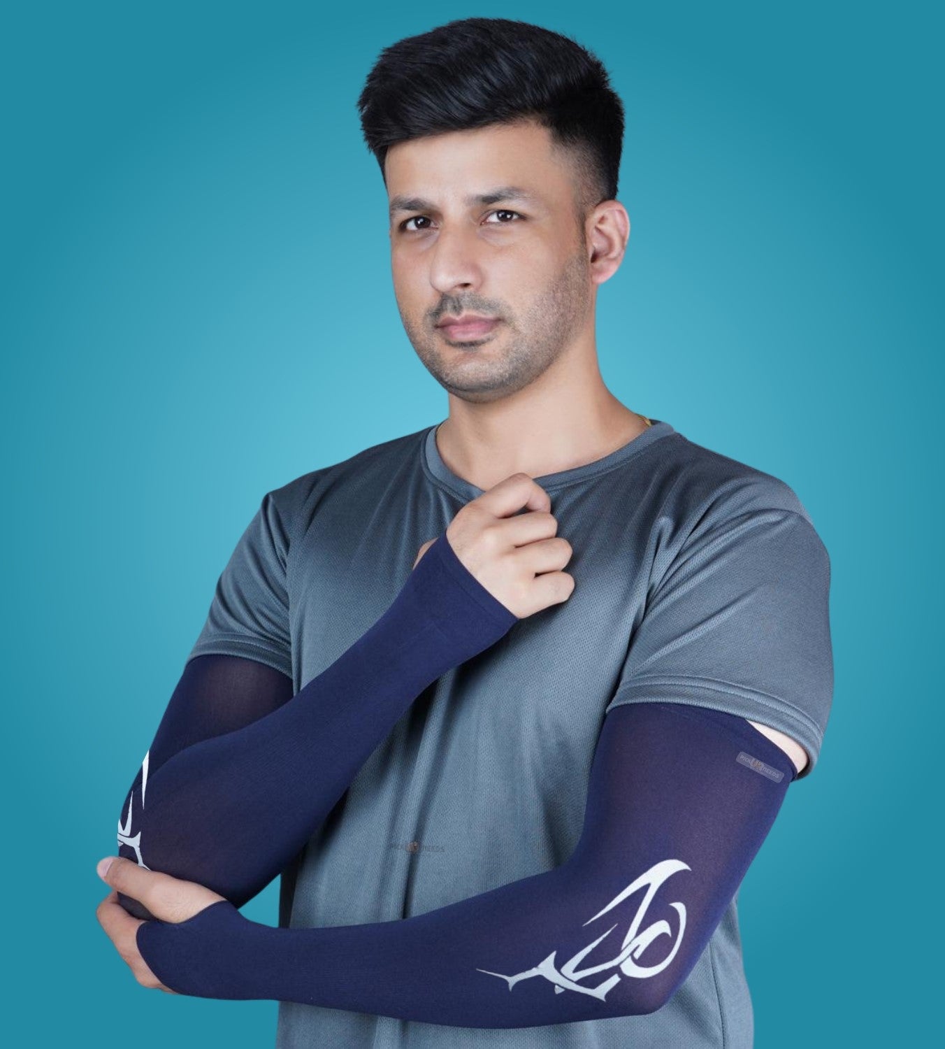 Pick Ur Needs UV Protection Arm Sleeves with Thumb Holes, Nylon Sun Protection Hand Cover for Running and Cycling, Unisex