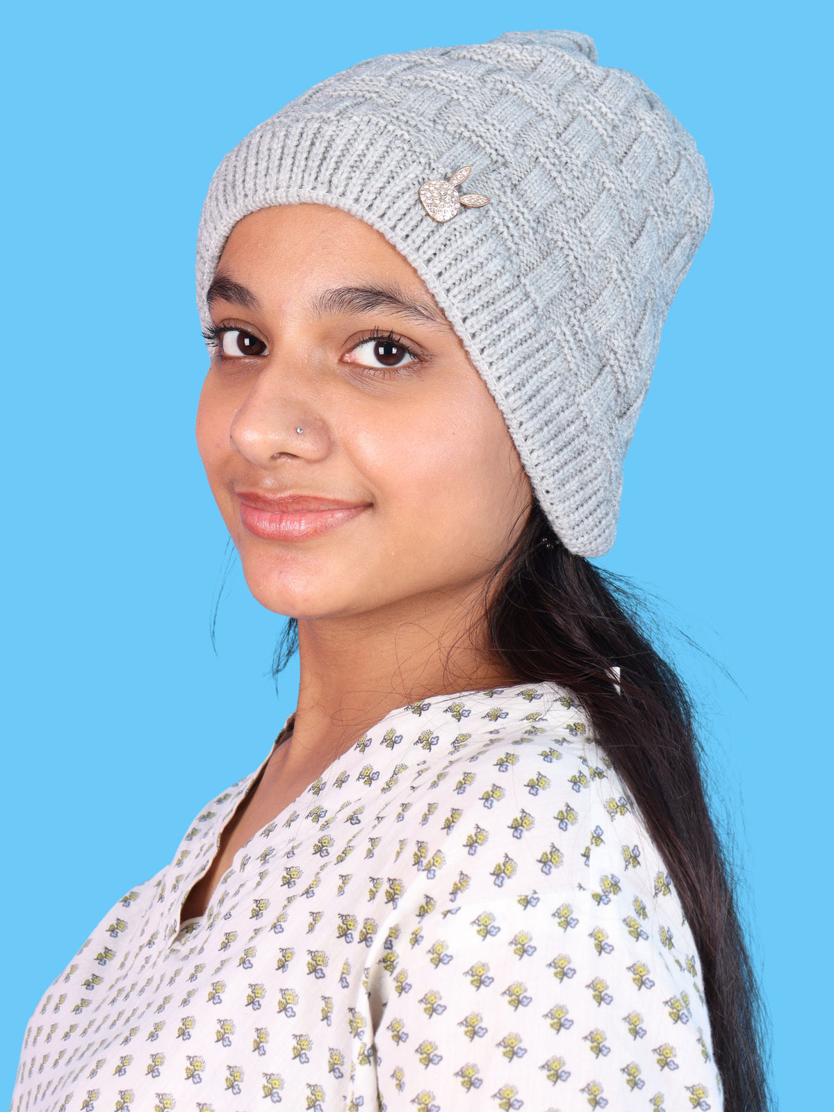 Pick Ur Needs Stylish Winter Cap for Women & Girls Warm Cozy Stretchable with Soft Knit Fabric