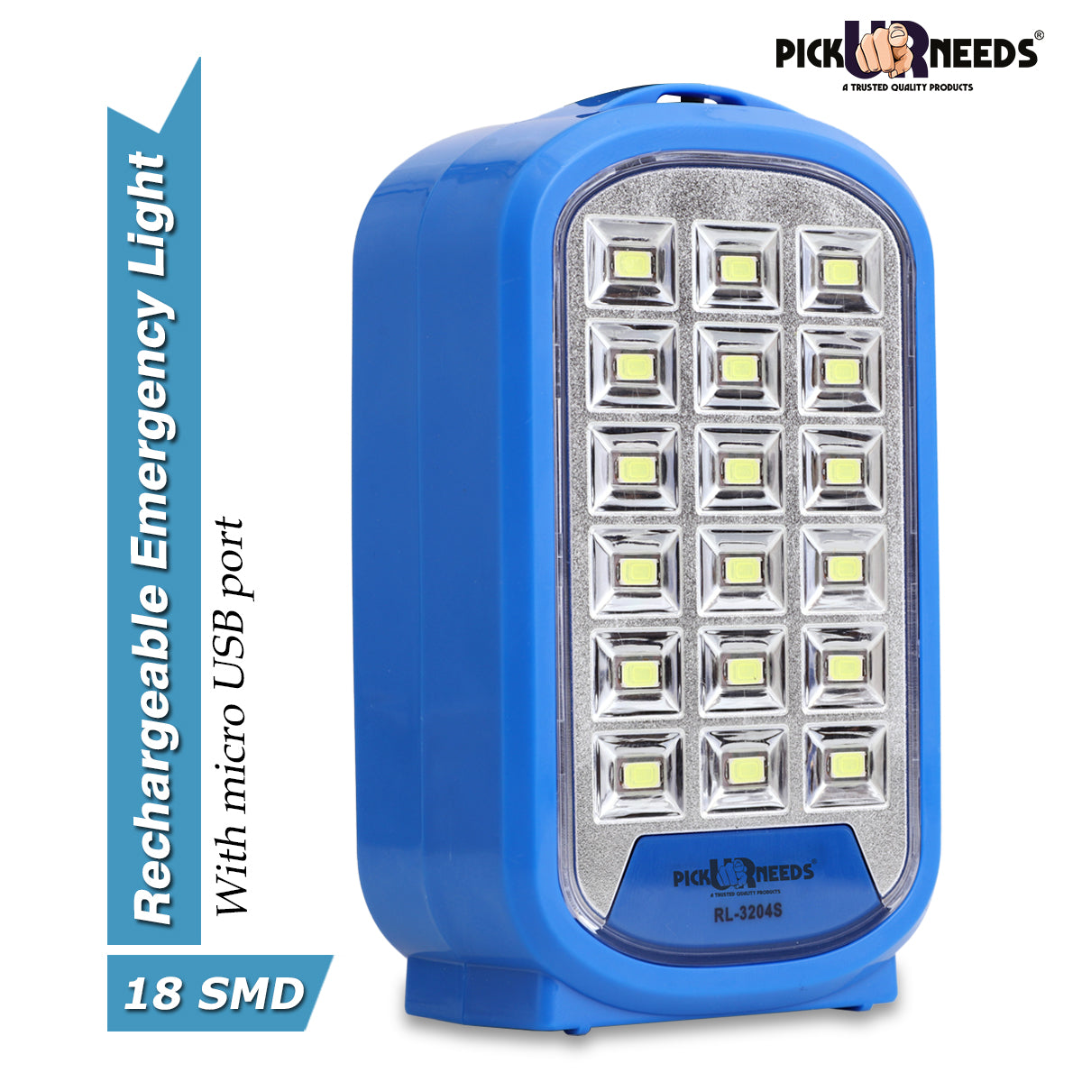 Pick Ur Needs Portable & Rechargeable Mini Emergency Lantern 18SMD LED Floor Lamp Light