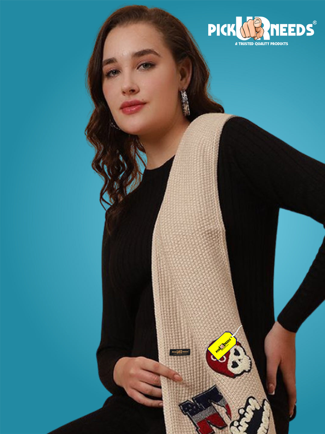 Pick Ur Needs Self Design Women Muffler