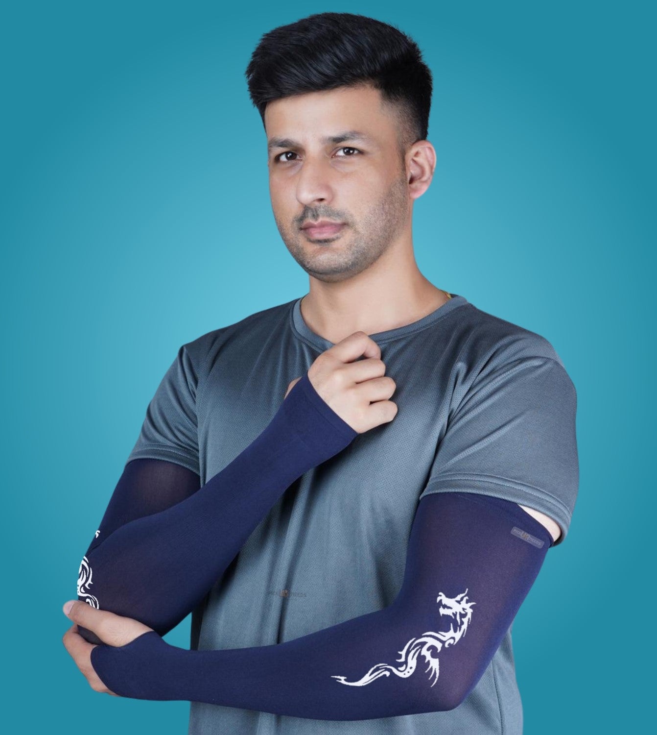 Pick Ur Needs Arm Sleeves for Sun Protection UV Cooling Sleeves for Men & Women for Outdoor Work, Sports, Running, Tattoo Dragon Cover