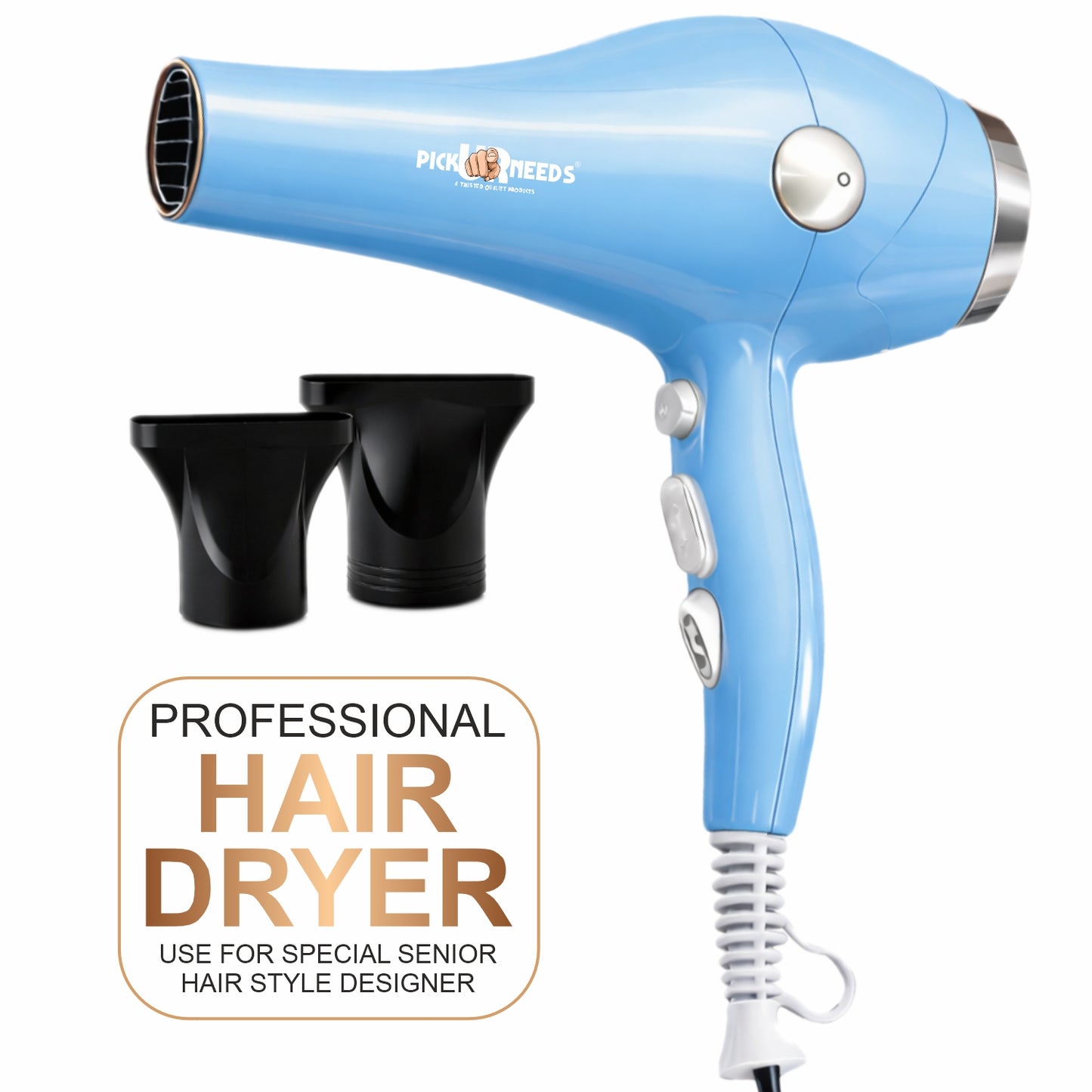 Pick Ur Needs Hair Dryer for Women & Men Quick Dry Hot and Cold Air Low Noise Dryer Hair Dryer