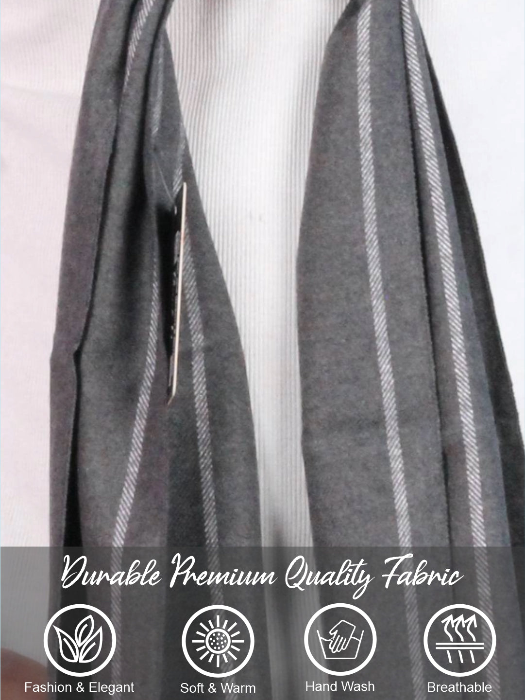 Pick Ur Needs Premium Winter Muffler for Men Soft Wool-Blend Checked Scarf Warm, Lightweight & Stylish Muffler for Office, Casual & Outdoor Wear