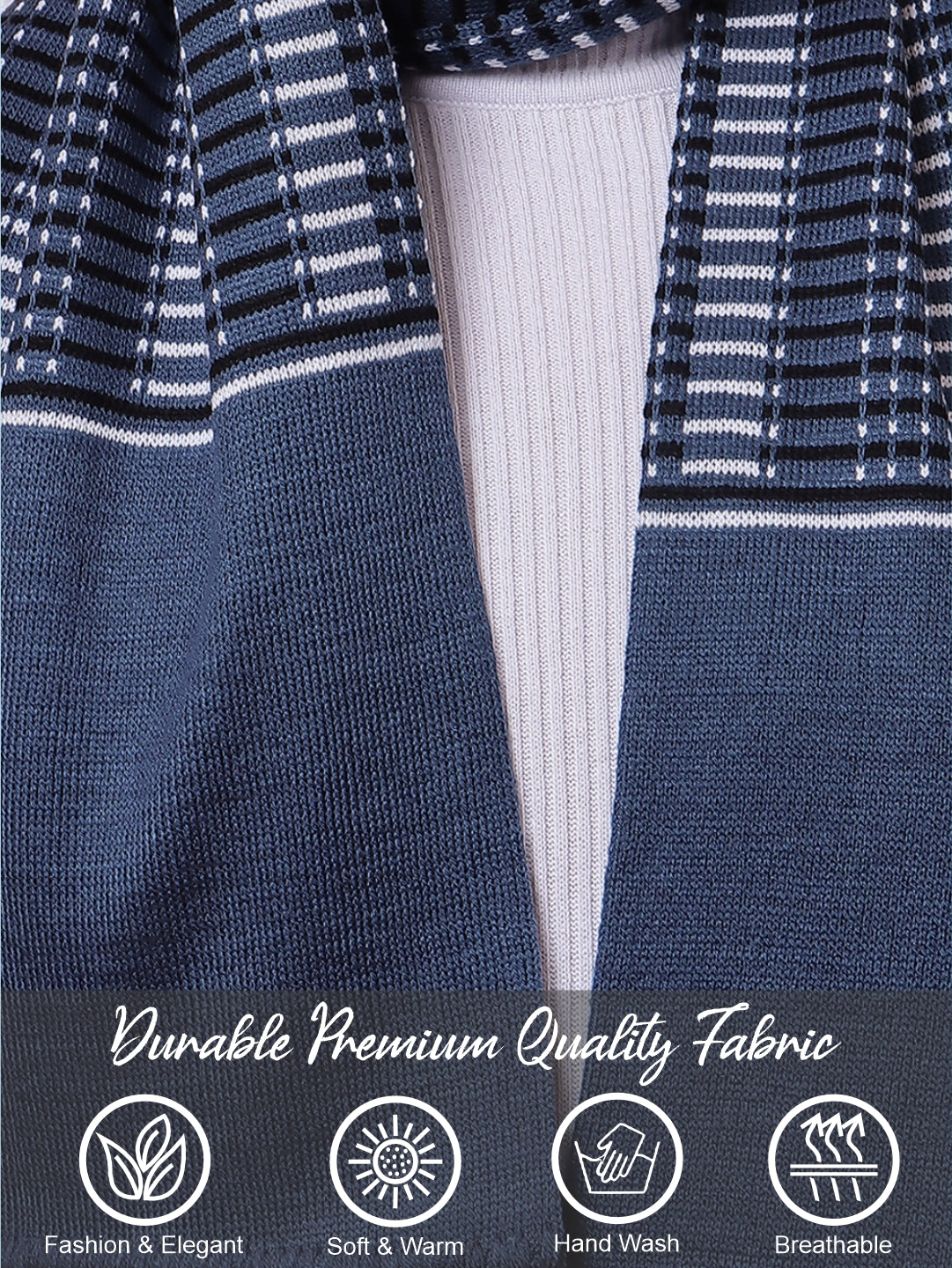 Pick Ur Needs Premium Winter Muffler for Men Soft Woolen Knitted Scarf for Warmth & Style