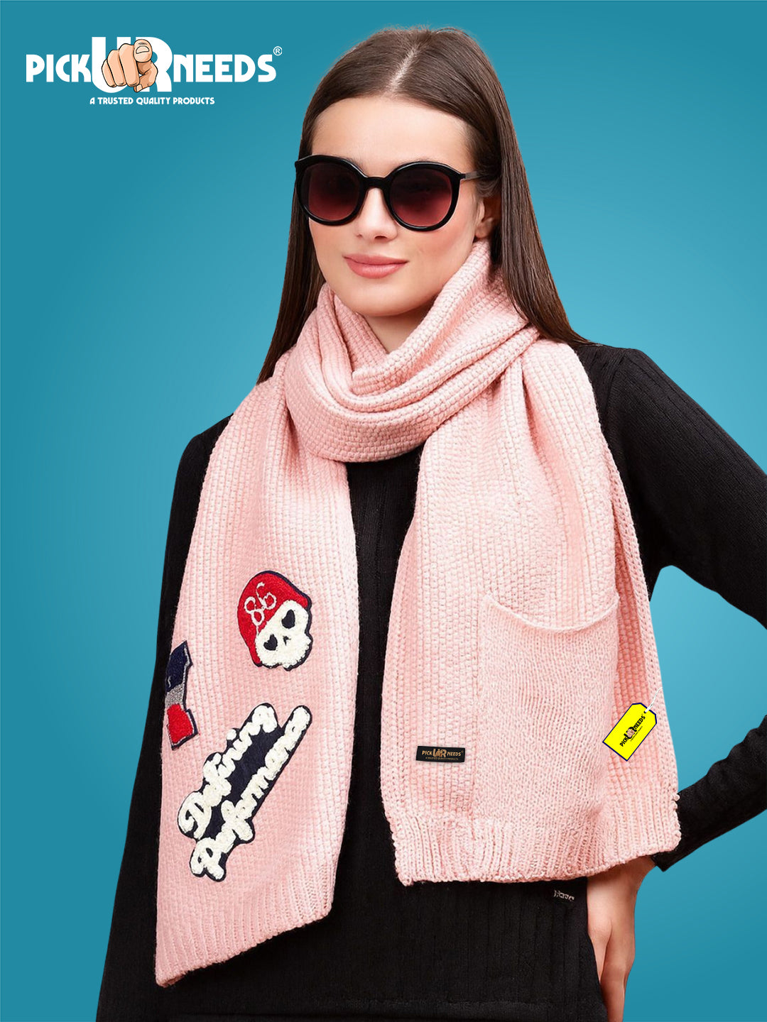 Pick Ur Needs Self Design Women Muffler