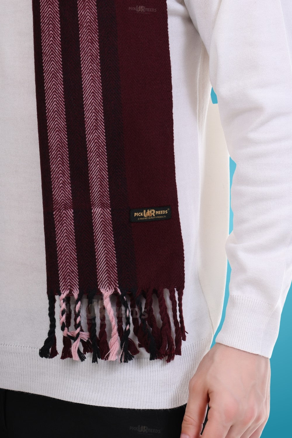 Pick Ur Needs Stylish Men’s Muffler – Warm, Soft & Trendy Winter Accessory