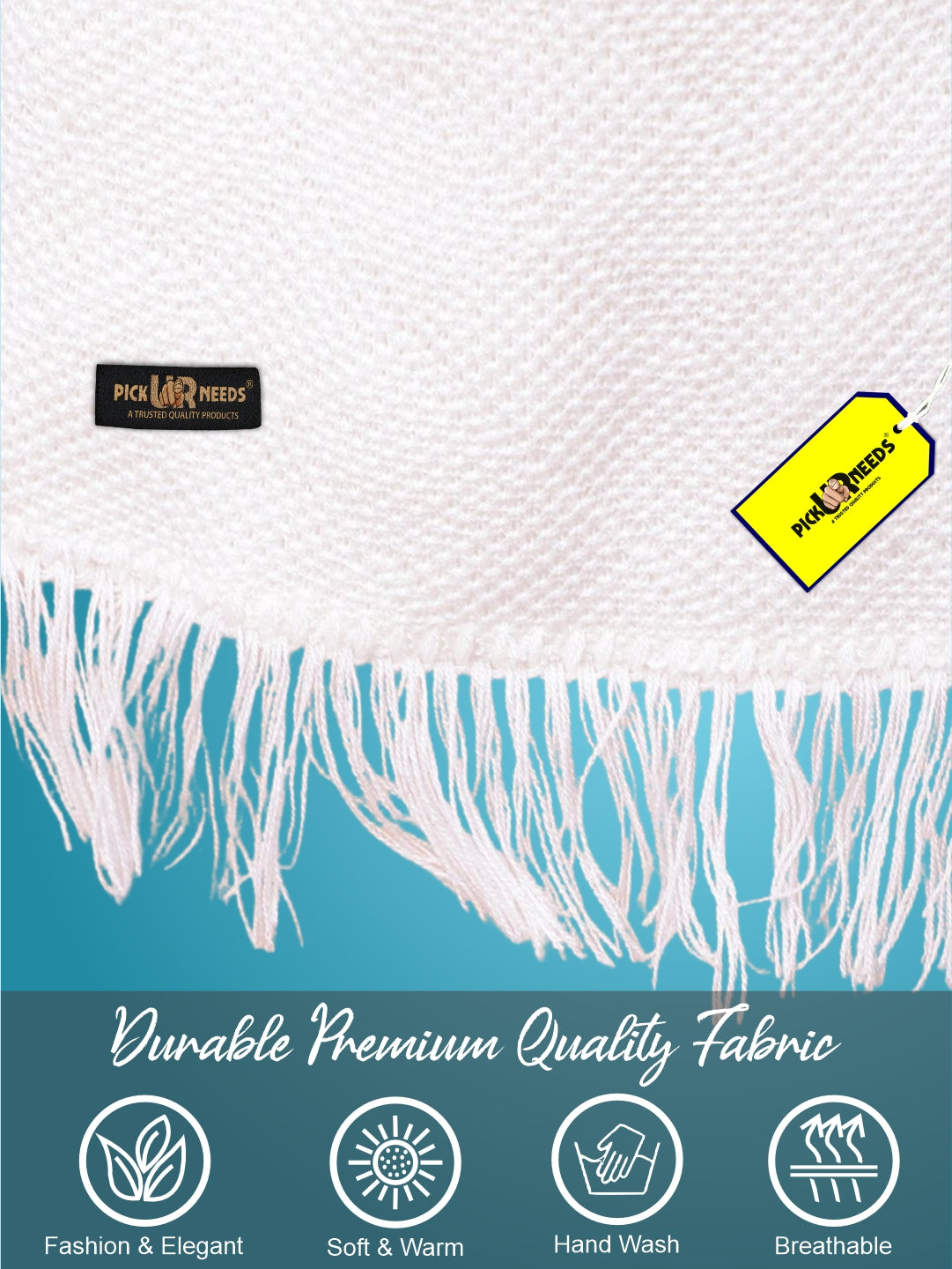 Pick Ur Needs Premium Soft, Warm & Breathable Wool Blend Winter Scarf for Men Fashionable Elegant Muffler