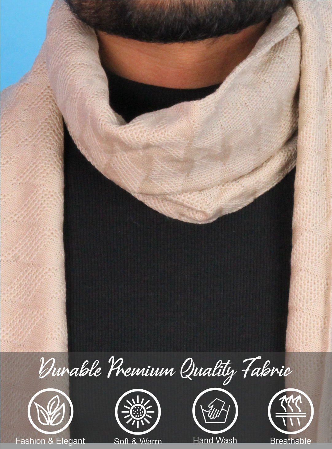 Pick Ur Needs Men’s Winter Muffler Soft Warm Woolen Scarf for Men Stylish Muffler for Office, Casual & Travel