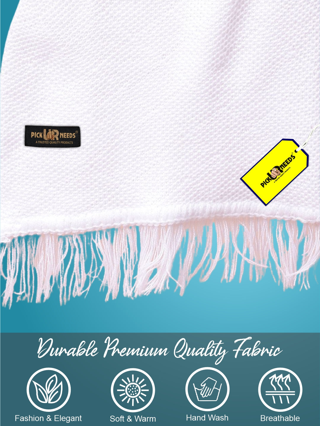 Pick Ur Needs Premium Soft, Warm & Breathable Wool Blend Winter Scarf for Men Fashionable Elegant Muffler
