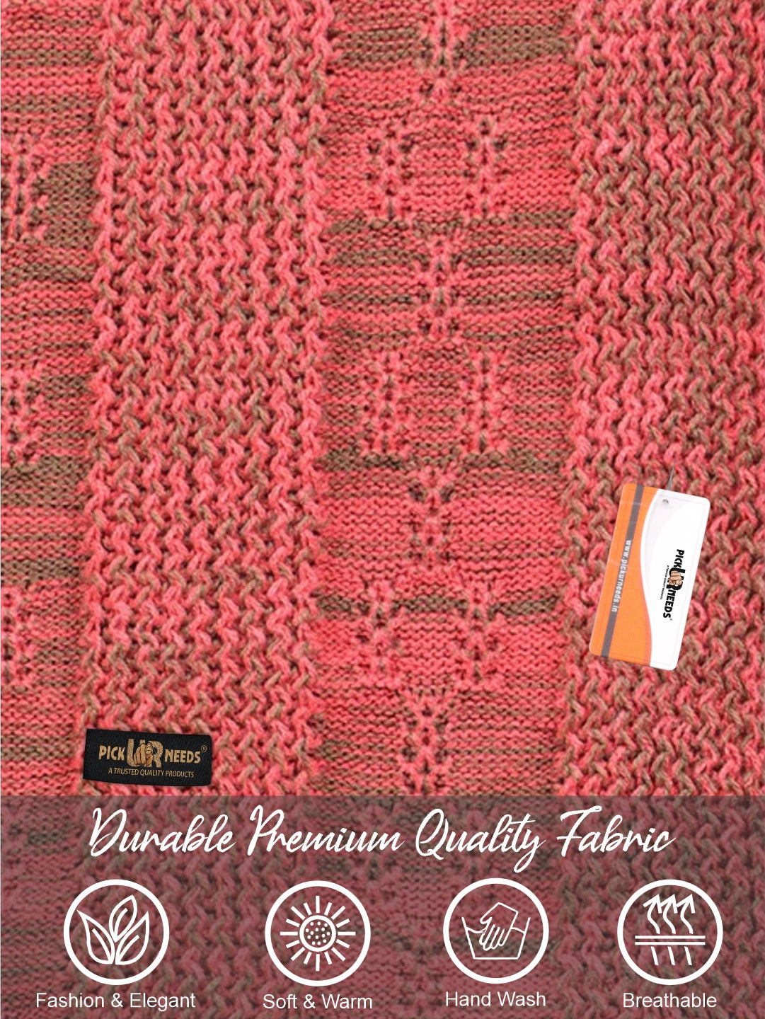 Pick Ur Needs Women’s Knitted Winter Scarf – Soft, Warm & Stylish Casual Long Muffler Stole for Girls