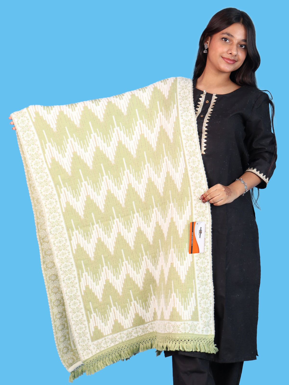 Pick Ur Needs Premium Wool Shawl For Womens & Girls Winter Muffler Soft Knitted Designer Wrap Warm Stole