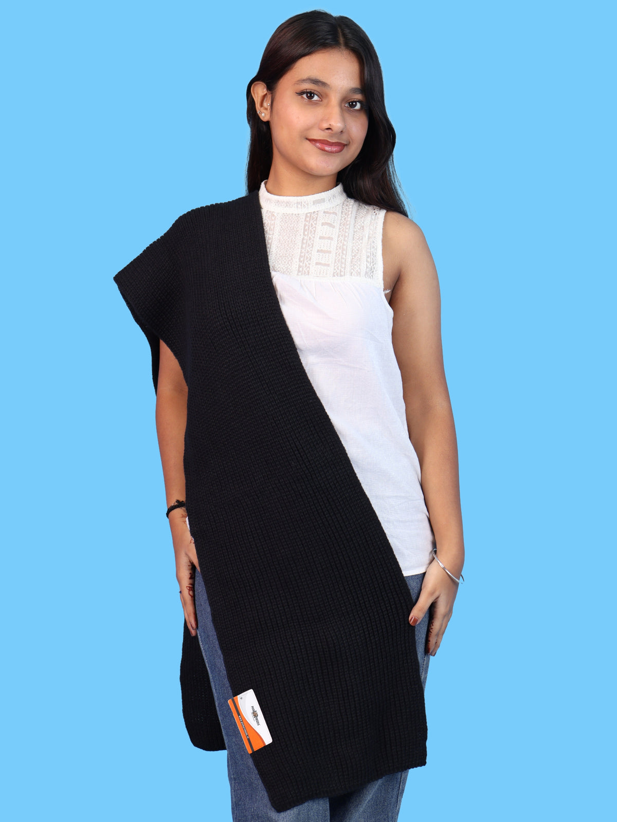 Pick Ur Needs Soft Warm Winter Muffler Shawl Stole Knitted Wrap for Girls & Women Stylish Lightweight Shoulder Scarf