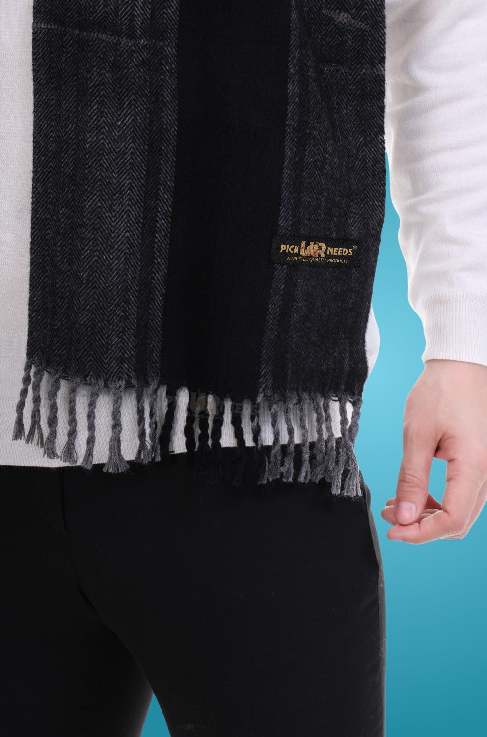 Pick Ur Needs Stylish Men’s Muffler – Warm, Soft & Trendy Winter Accessory