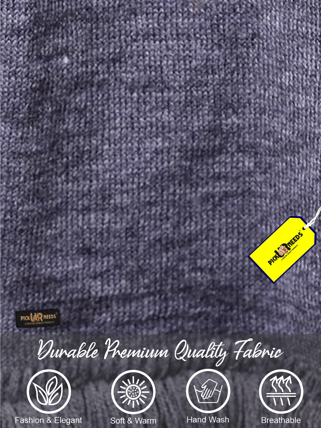 Pick Ur Needs Men's Stylish Striped Knitted Winter Scarf | Soft, Warm & Breathable Muffler for Casual & Formal Wear