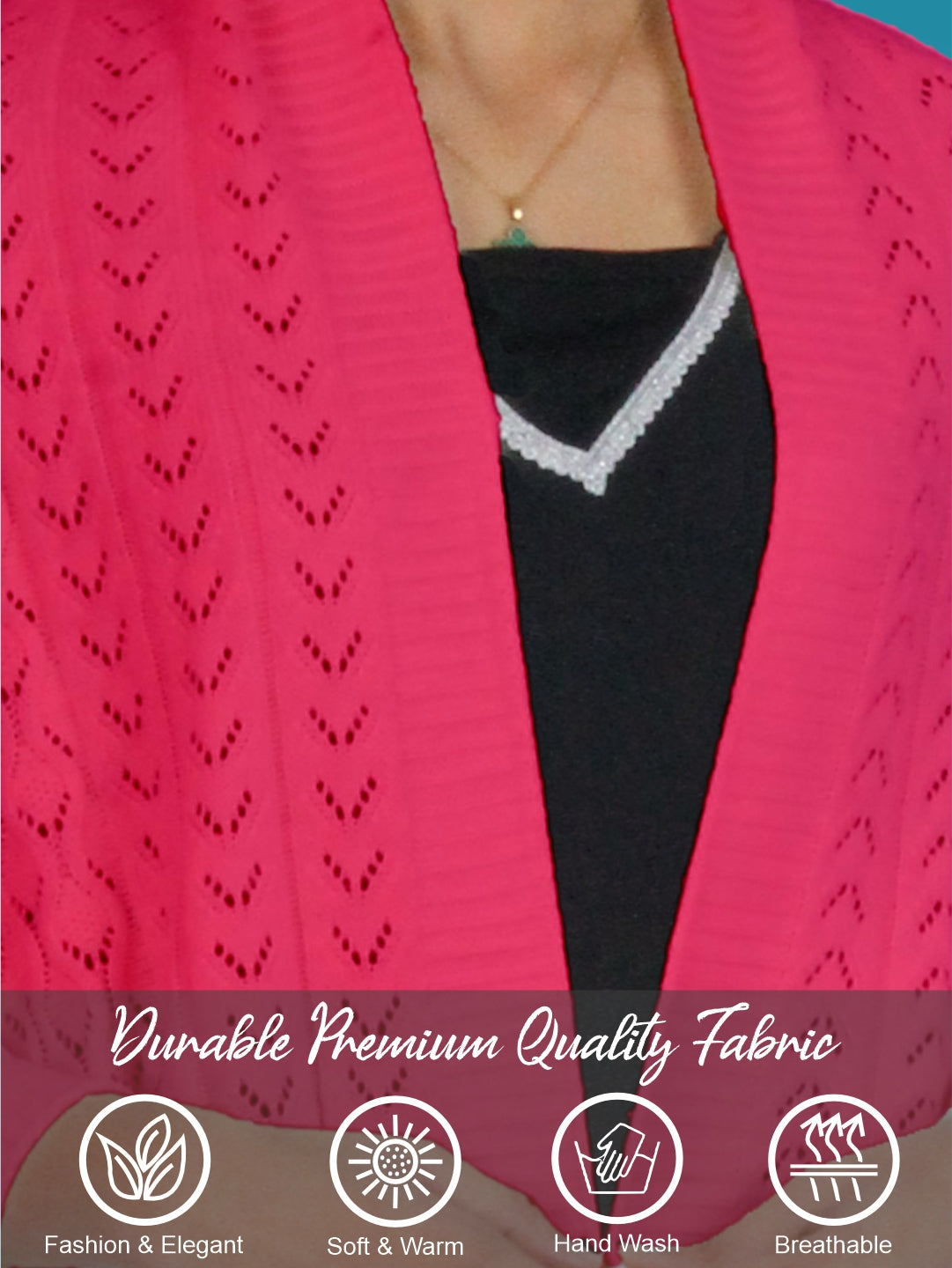 Pick Ur Needs Wool Self Design Women Shawl