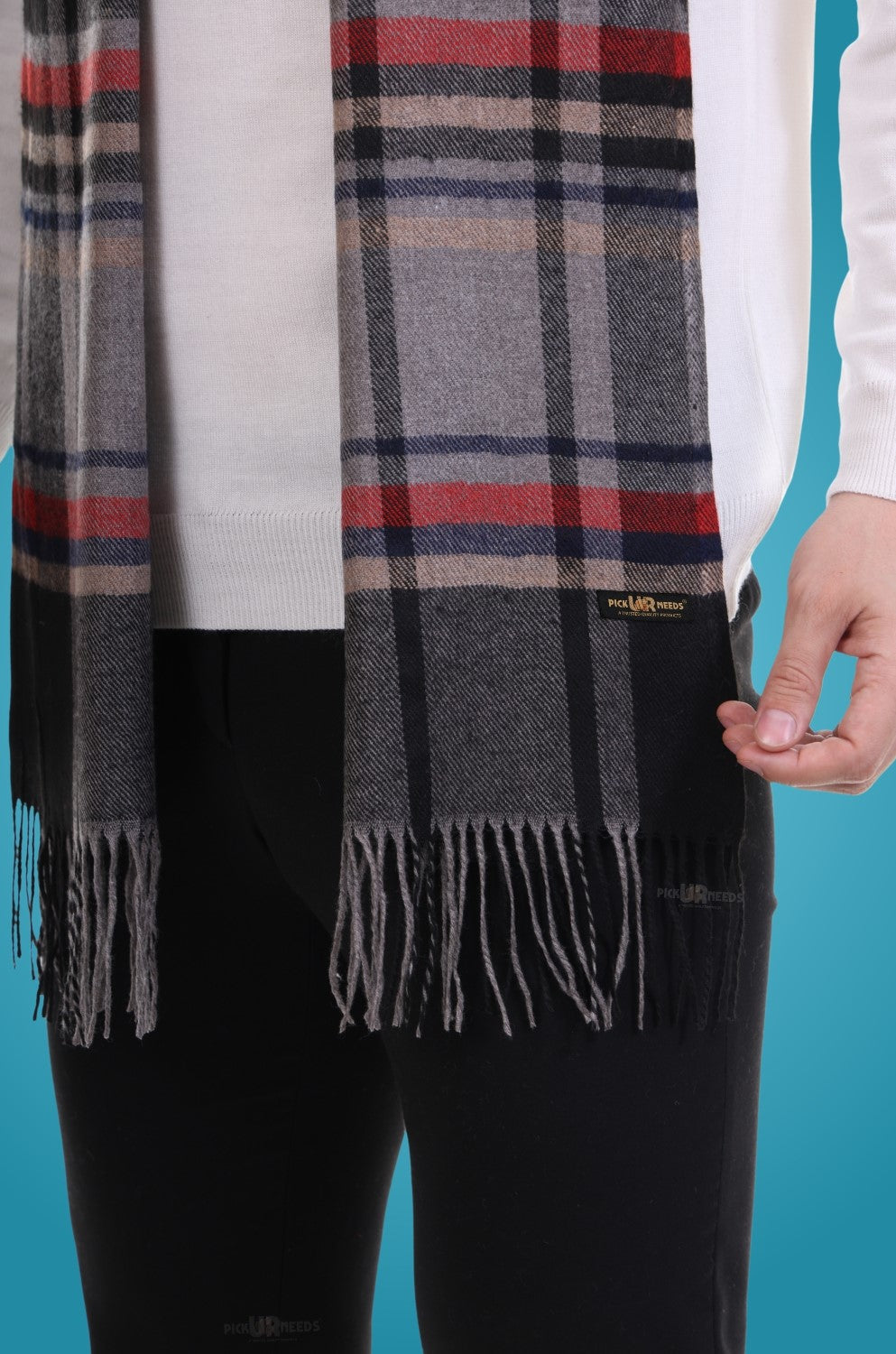 Pick Ur Needs Stylish Men’s Muffler – Warm, Soft & Trendy Winter Accessory