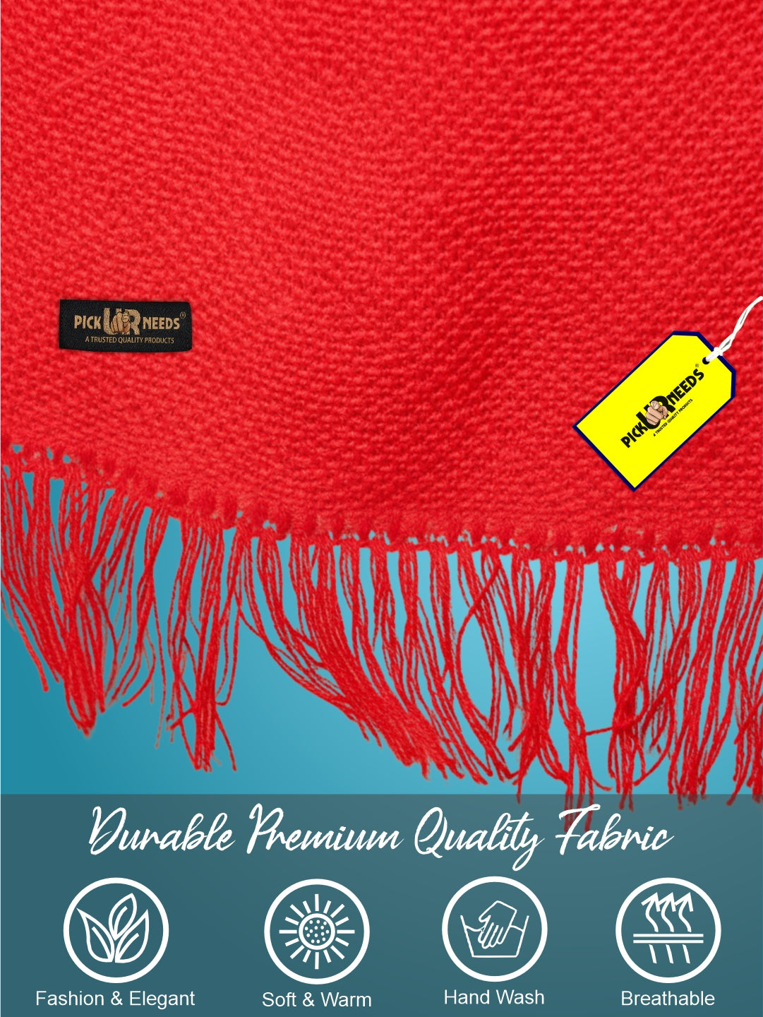 Pick Ur Needs Premium Soft, Warm & Breathable Wool Blend Winter Scarf for Men Fashionable Elegant Muffler