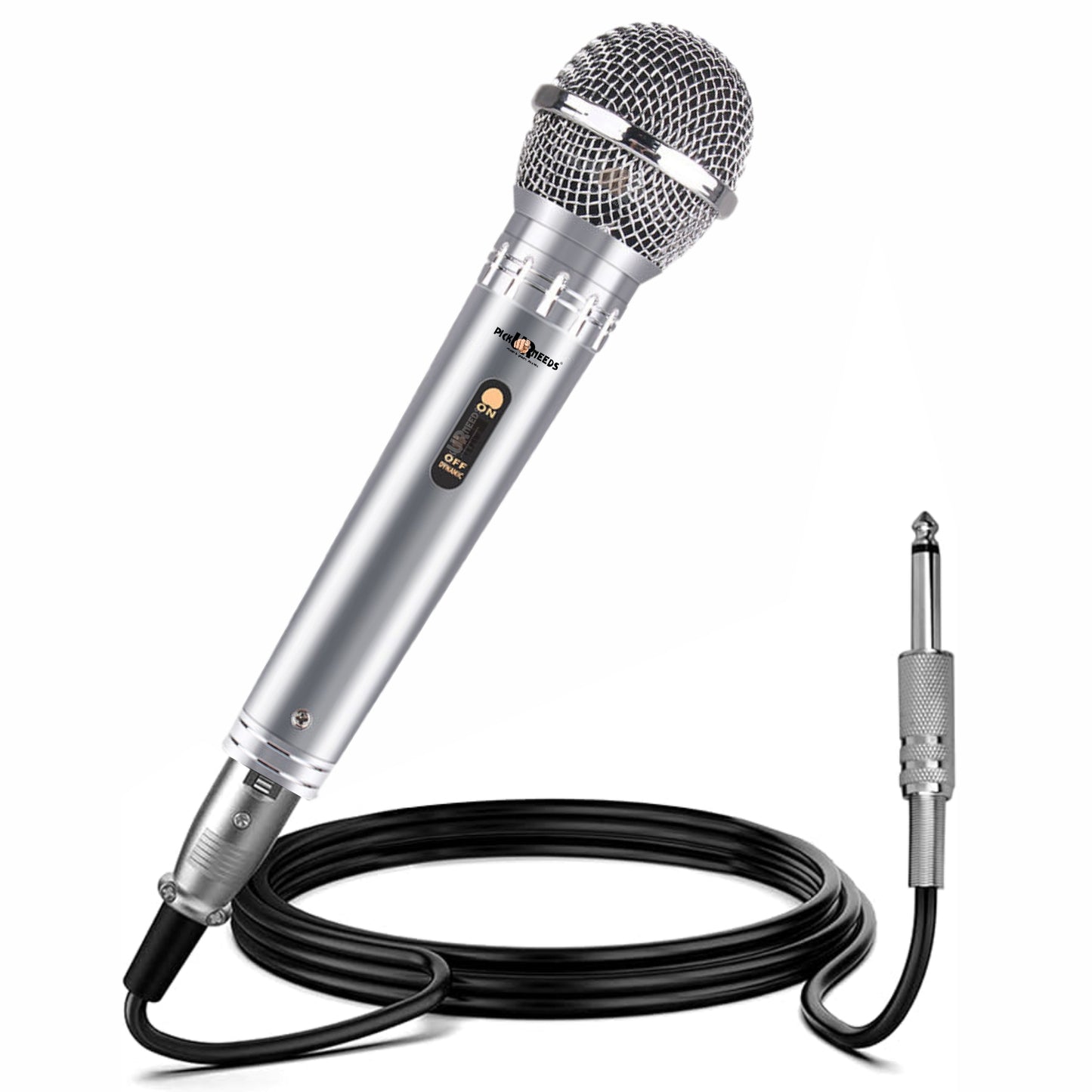 Pick Ur Needs Professional Dynamic Microphone – Wired Cardioid Mic, All-Metal Body- Corded Mic Microphone