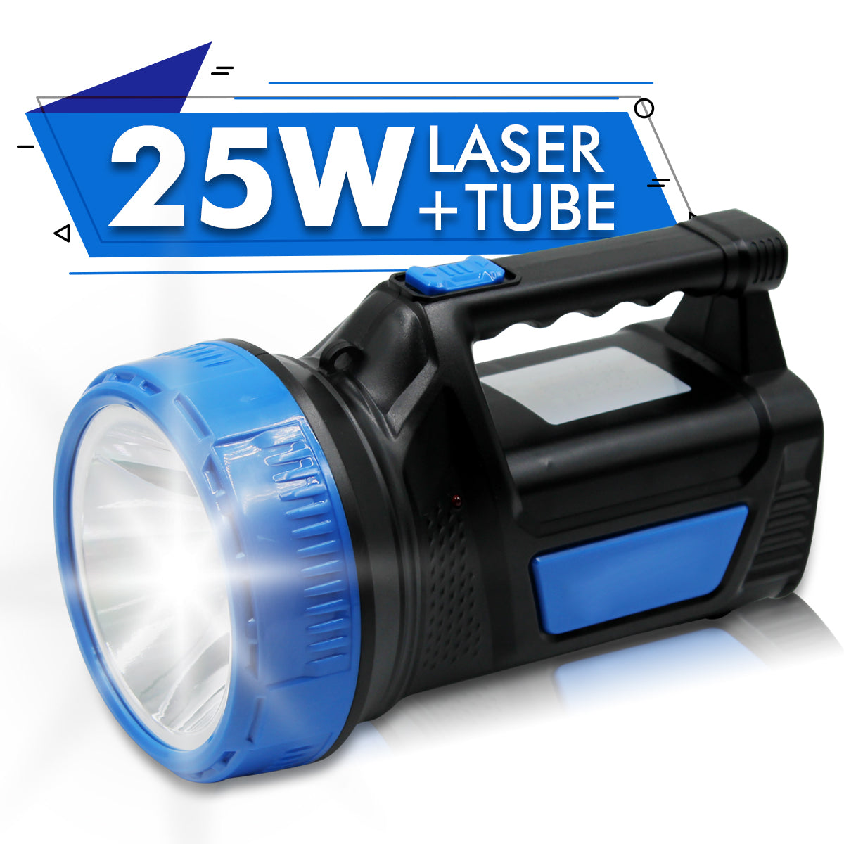 Pick Ur Needs 25 Watt LED Long Range Search Torch Light Rechargeable Handheld Torch