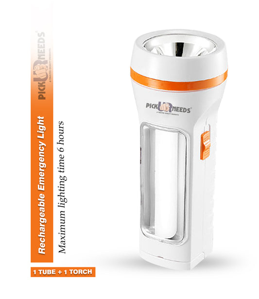 Pick Ur Needs Emergency LED Rechargeable 25W Search Torch Light With Slide Charging Plug
