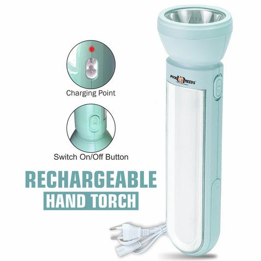 ick Ur Needs Rechargeable Emergency Long Range Torch LED Light 50W+Bright SMD Tube Perfect Flashlight for Home