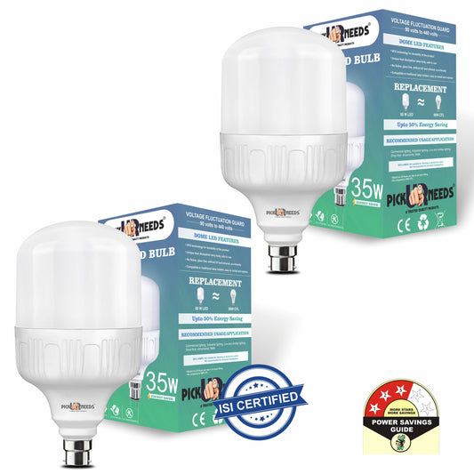 Pick Ur Needs 35 Watt High Brightness Bulb With 50 SMD LED B22 D AC Bulb 0 hrs Bulb Emergency Light  (White) pack of 2
