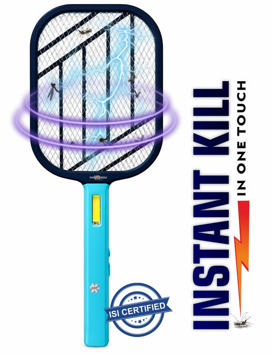 Pick Ur Needs Mosquito Bat/Racket Rechargeable Electric Insect Killer for Indoor Outdoor Use
