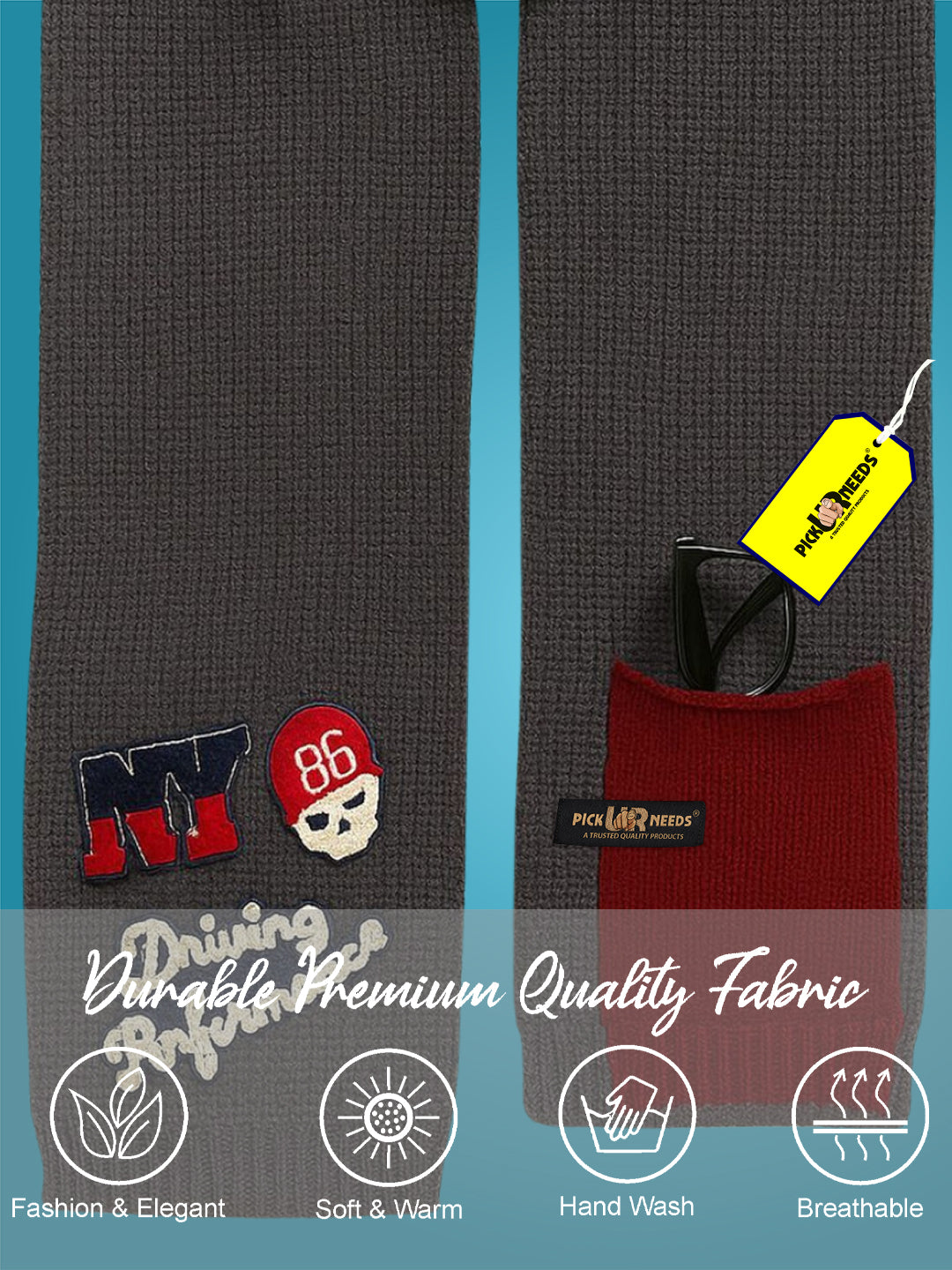 Pick Ur Needs Self Design Women Muffler