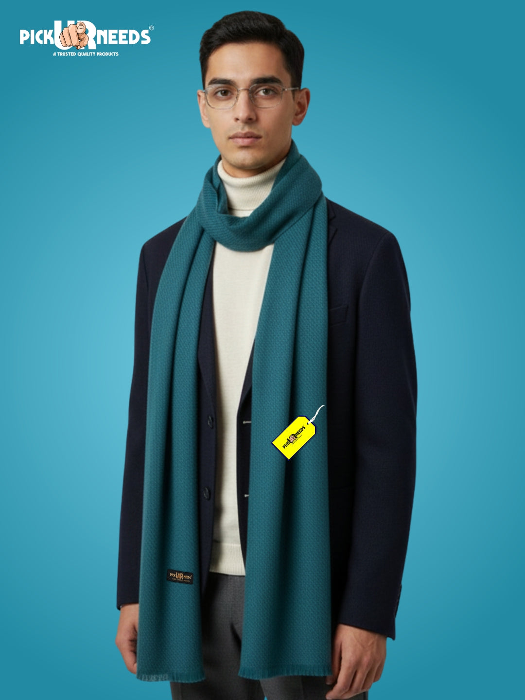 Pick Ur Needs Men’s Classic Winter Muffler Ultra-Soft Woolen Scarf with Premium Finish for Formal & Casual Outfits