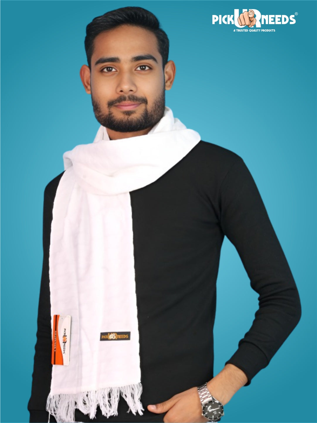 Pick Ur Needs Men’s Winter Muffler Soft Warm Woolen Scarf for Men Stylish Muffler for Office, Casual & Travel