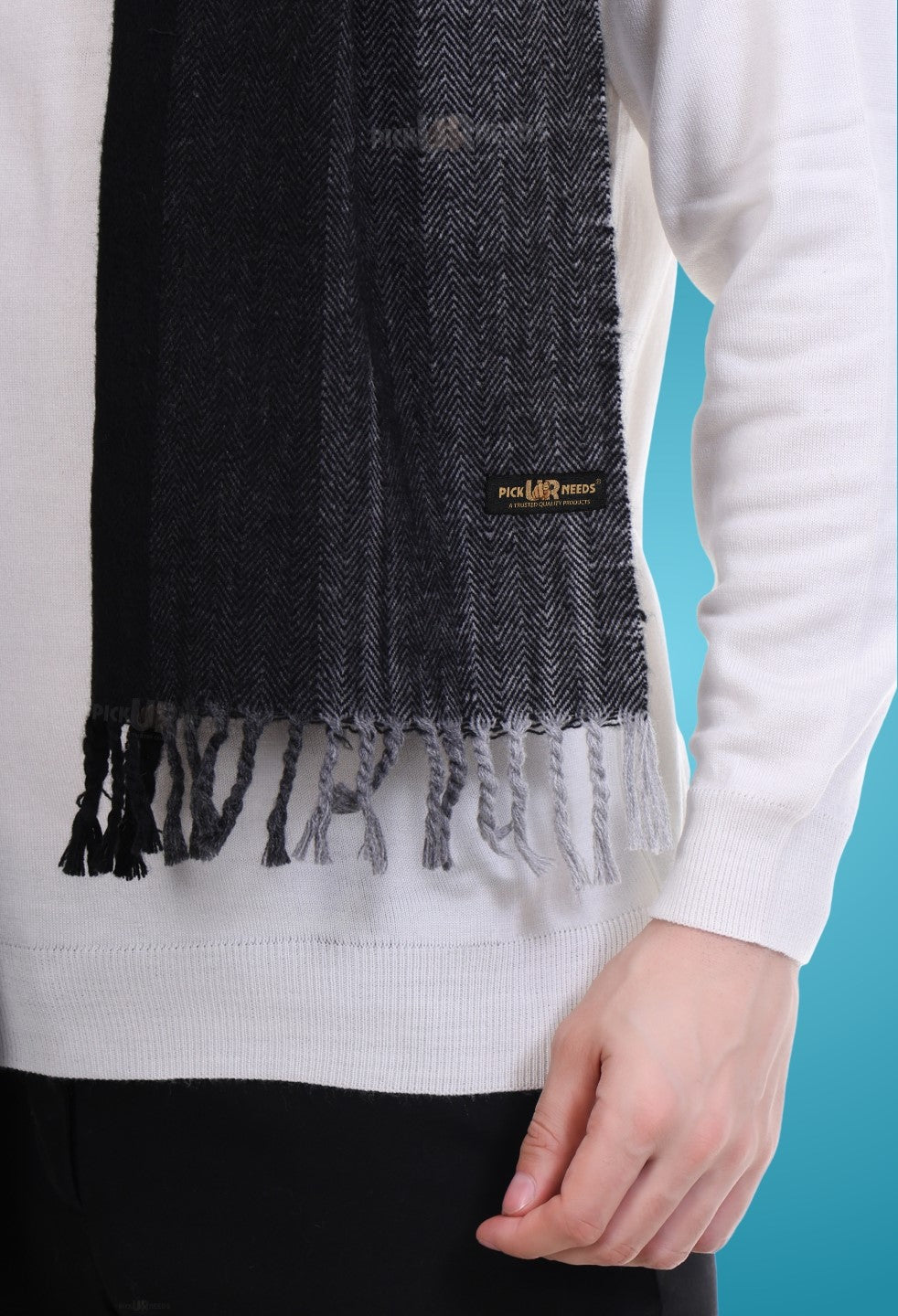 Pick Ur Needs Stylish Men’s Muffler – Warm, Soft & Trendy Winter Accessory