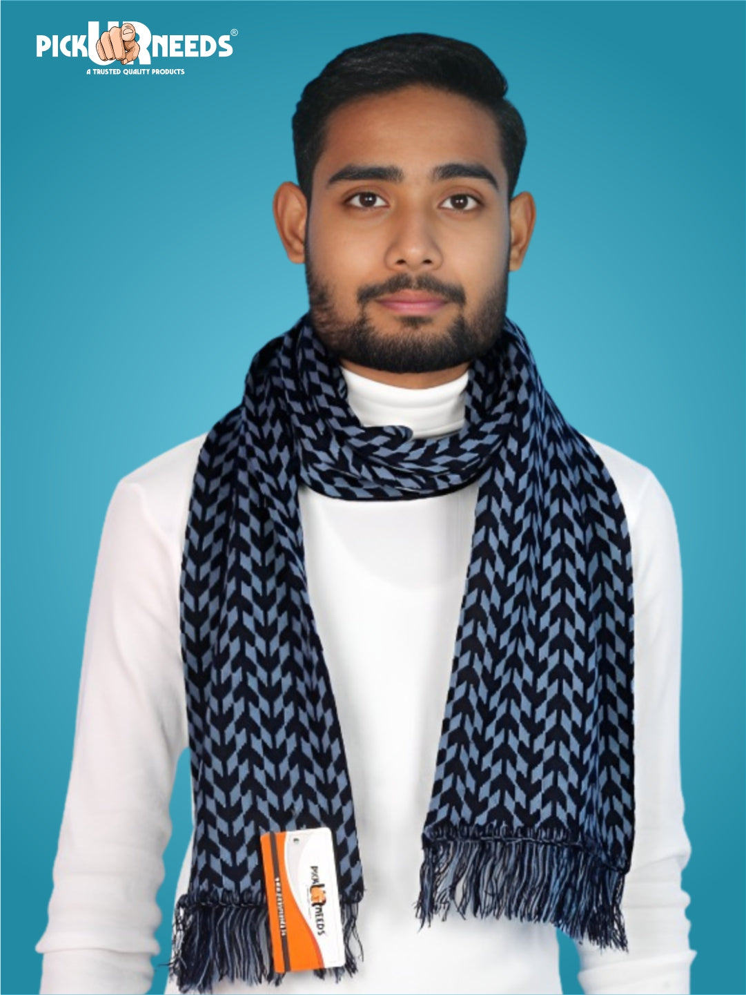 Pick Ur Needs Men’s Knit Winter Muffler Wool-Blend Scarf for Men Stylish Warm Muffler for Office, Casual & Travel Wear