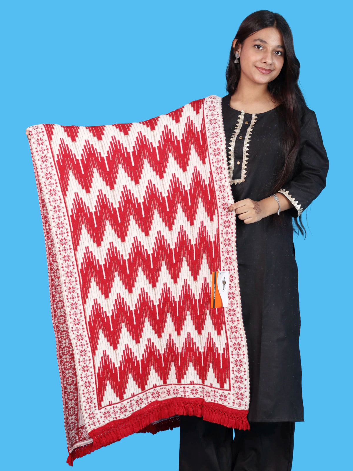 Pick Ur Needs Premium Wool Shawl For Womens & Girls Winter Muffler Soft Knitted Designer Wrap Warm Stole